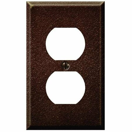 JACKSON Textured Antique Copper Steel Outlet Wall Plate 9TAC108